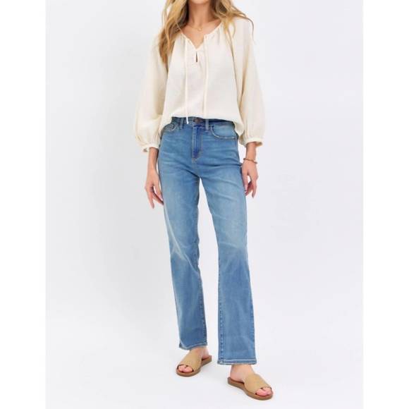 Judy Blue High Waist Vintage Wash Flare Jeans